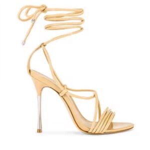 Schutz Adeline Vernizes Nude Strappy Heel
Sandals